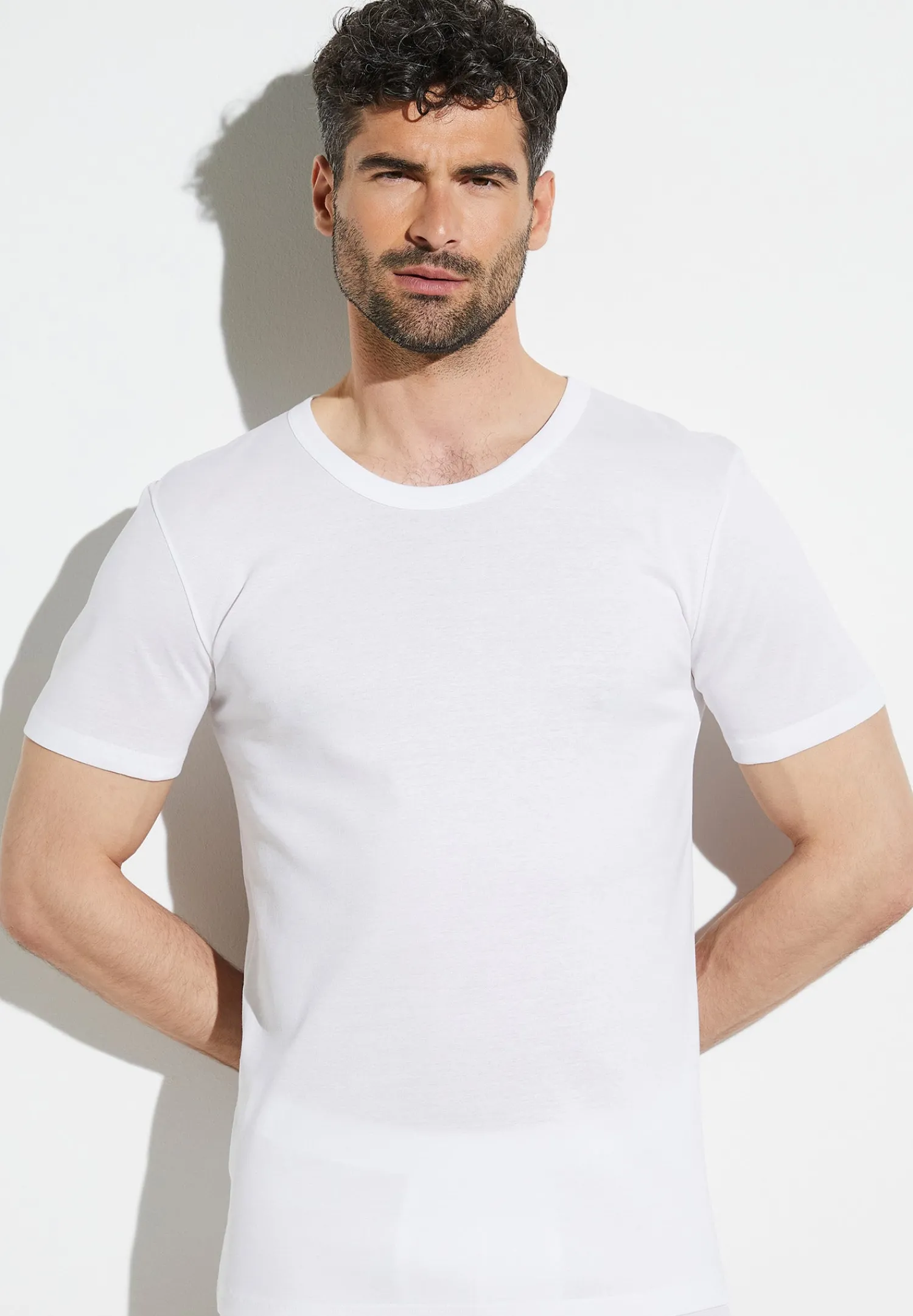 Business Class|T-Shirts-Zimmerli Business ClassT-Shirt à manches courtes - white