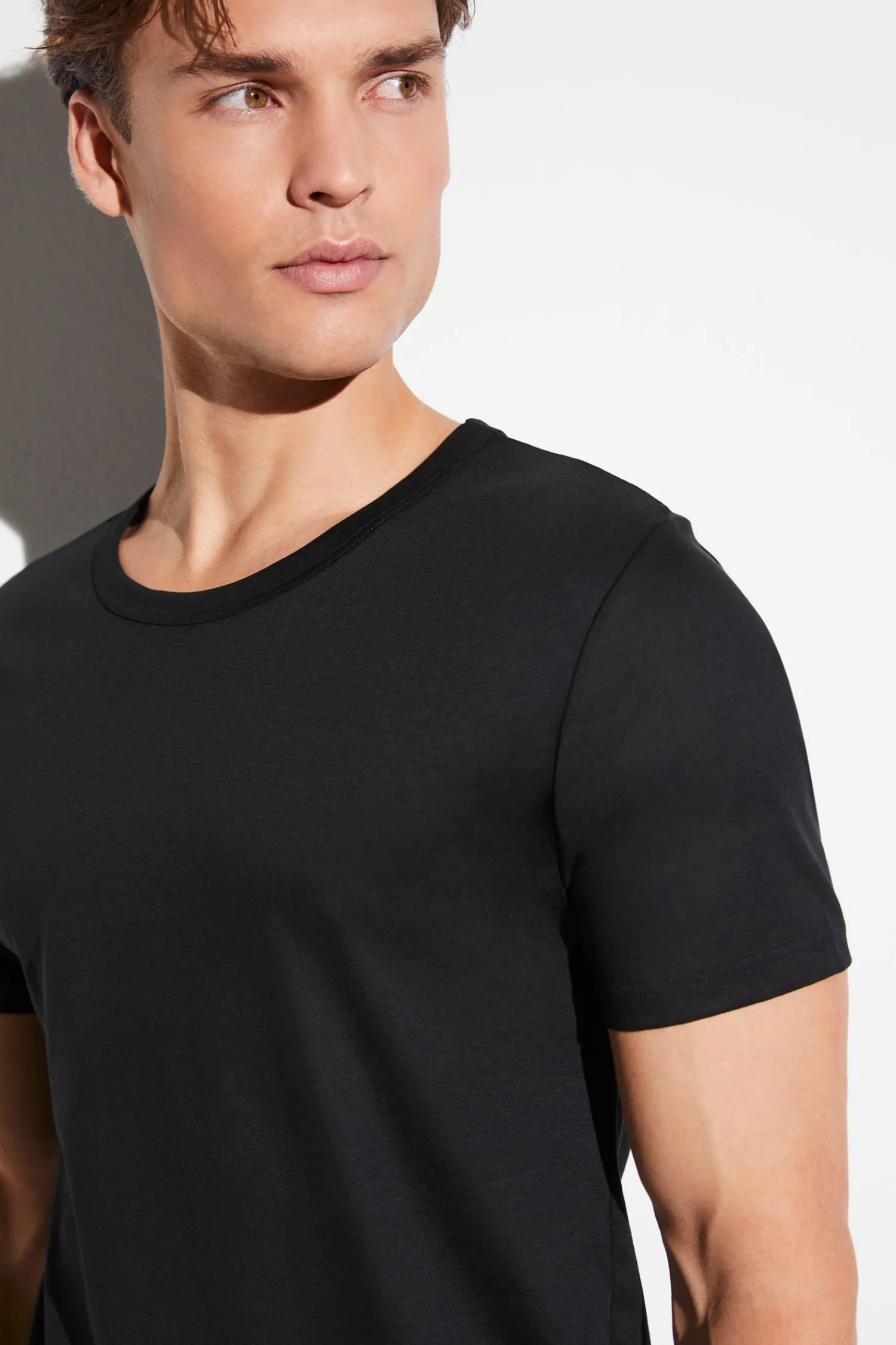 Business Class|T-Shirts-Zimmerli Business ClassT-Shirt à manches courtes - black