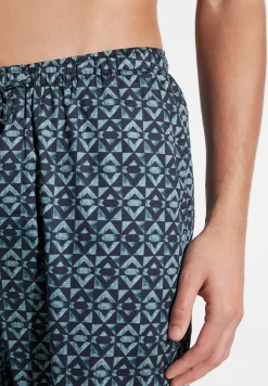 Pantalons|Pantalons-Zimmerli Cotton Sateen PrintPantalon - geo blues