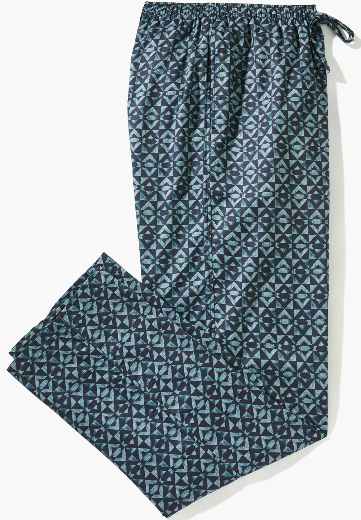 Pantalons|Pantalons-Zimmerli Cotton Sateen PrintPantalon - geo blues