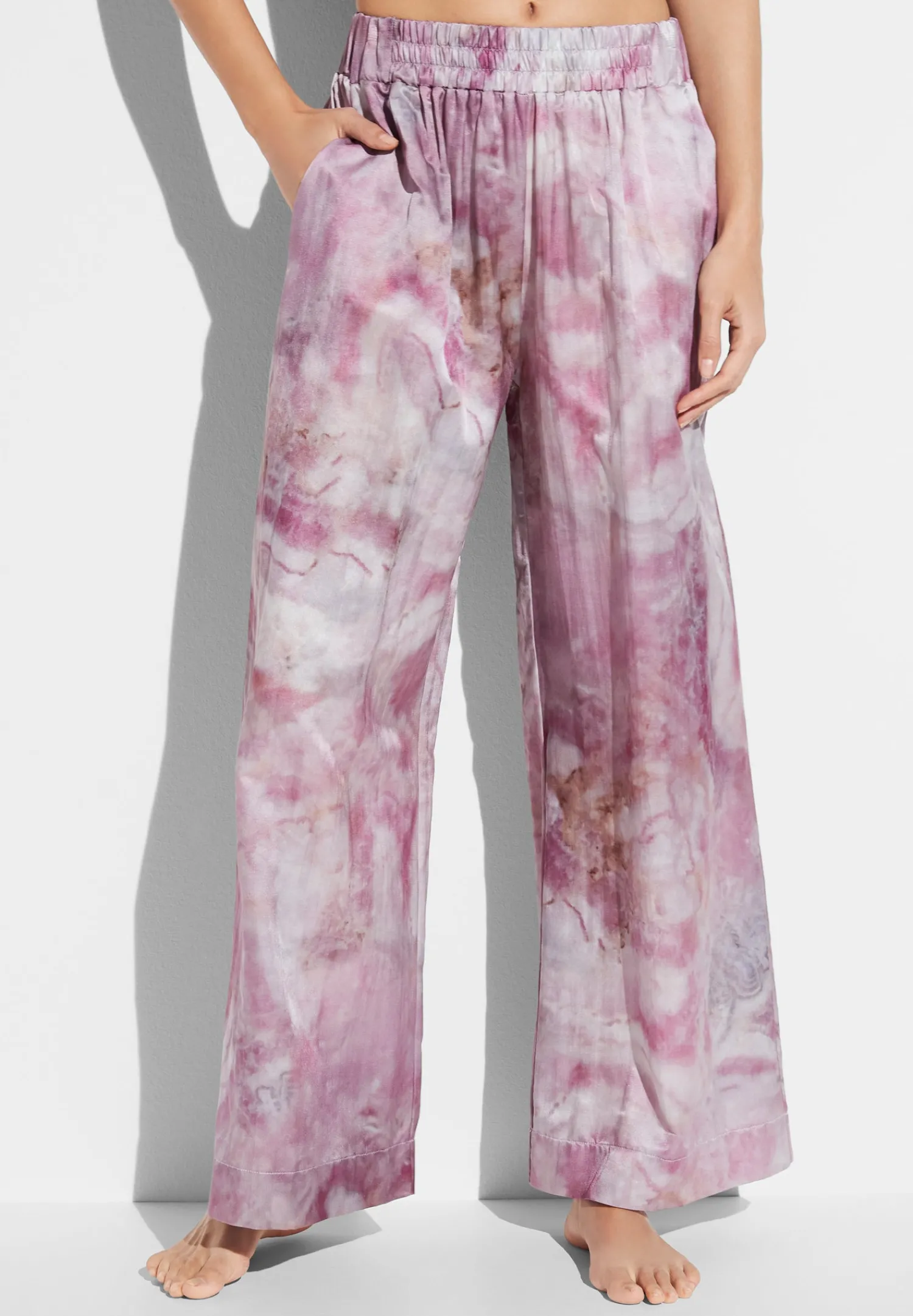 Pantalons-Zimmerli Cotton/Silk PrintPantalon - shades of marble