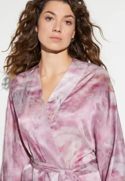 Peignoirs-Zimmerli Cotton/Silk PrintRobe de chambre longue - shades of marble