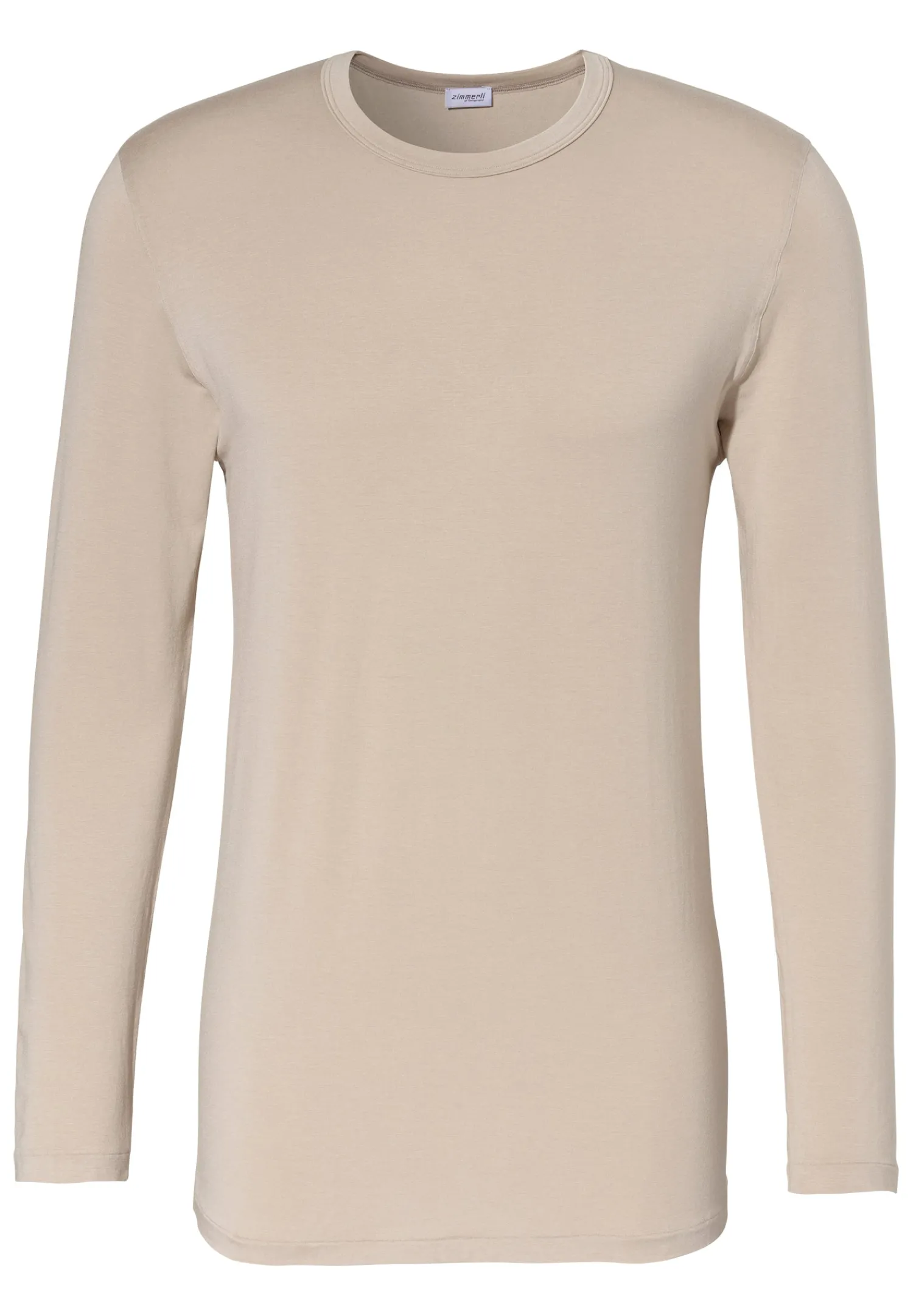 T-Shirts Manches Longues|T-Shirts-Zimmerli Cozy ComfortT-Shirt à manches longues - travertin