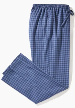 Pantalons|Pantalons-Zimmerli Cozy FlannelPantalon - blue check