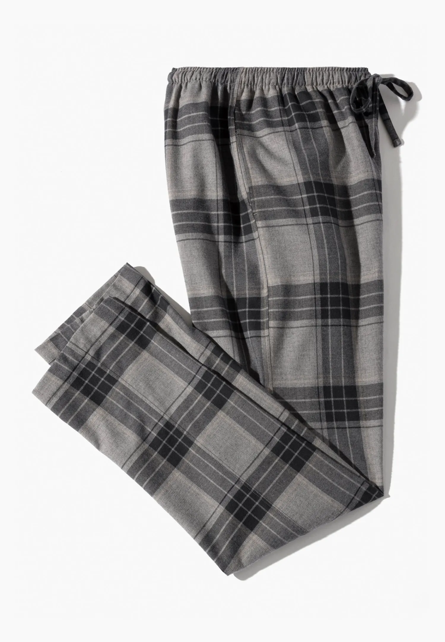 Pantalons|Pantalons-Zimmerli Cozy FlannelPantalon - grey check