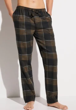 Pantalons|Pantalons-Zimmerli Cozy FlannelPantalon - navy check