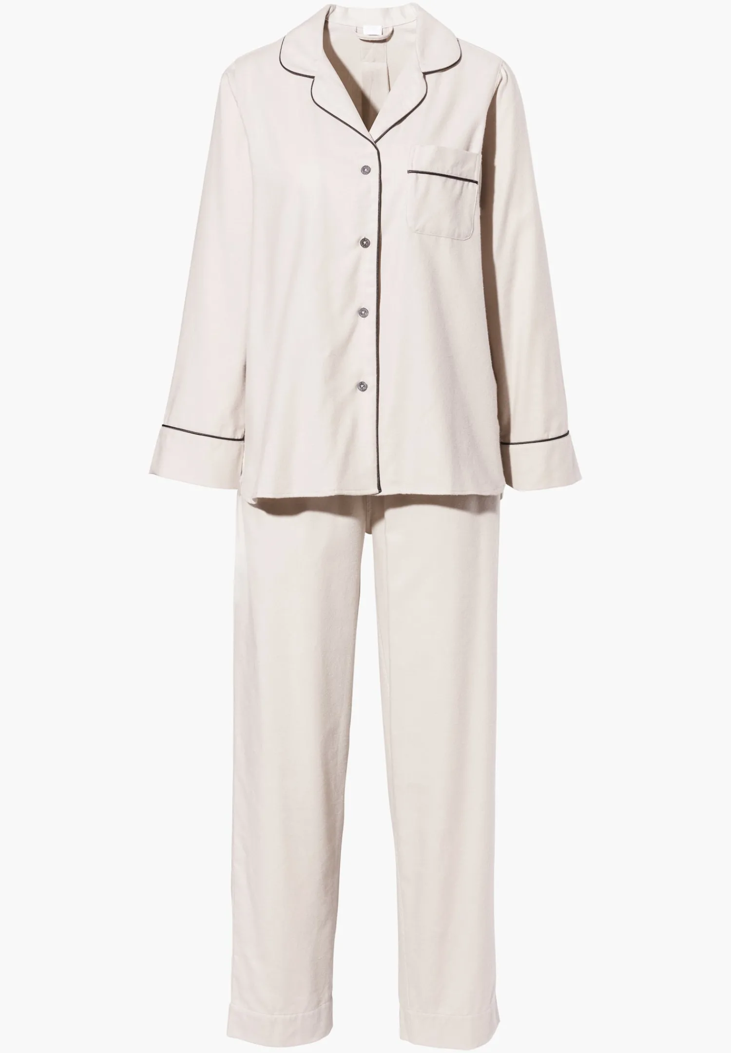 Pyjamas-Zimmerli Cozy FlannelPyjama longues - oat