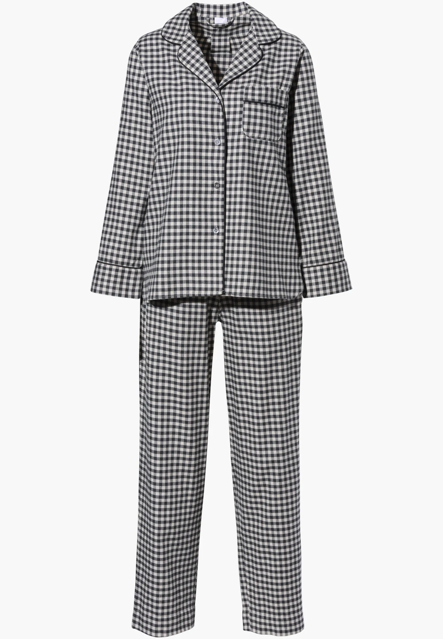Pyjamas-Zimmerli Cozy FlannelPyjama longues - oat check