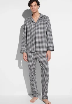 Pyjamas-Zimmerli Cozy FlannelPyjama longues - oat check