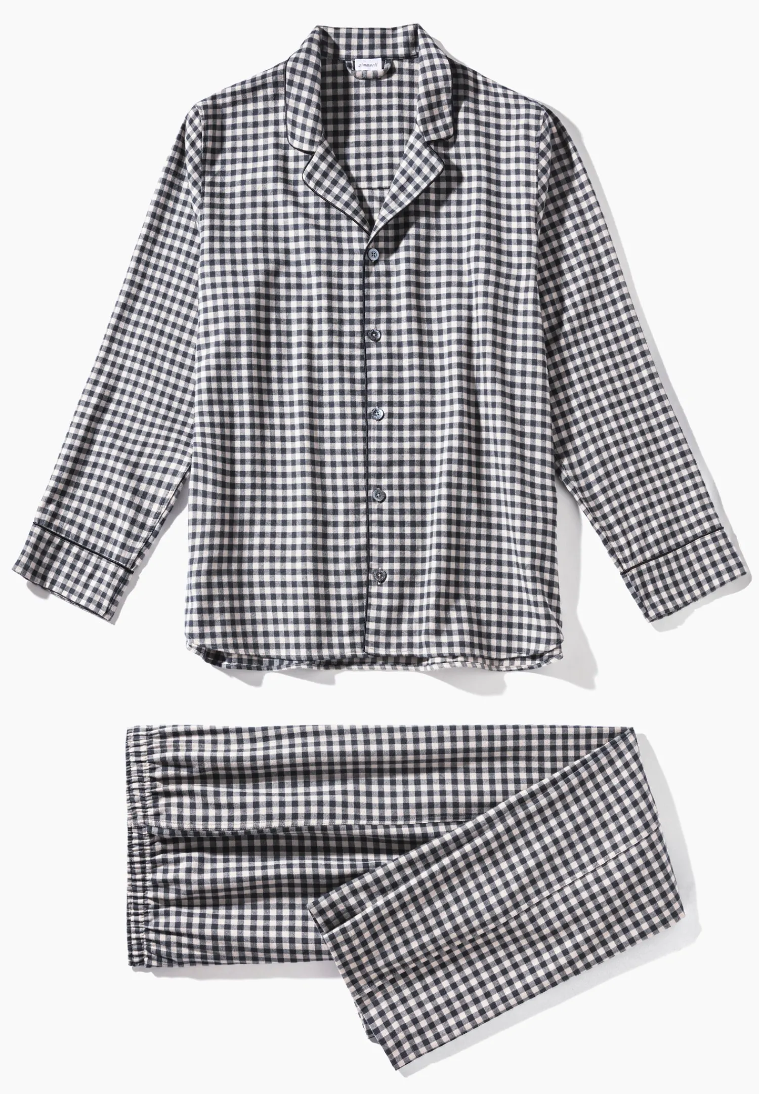 Pyjamas-Zimmerli Cozy FlannelPyjama longues - oat check