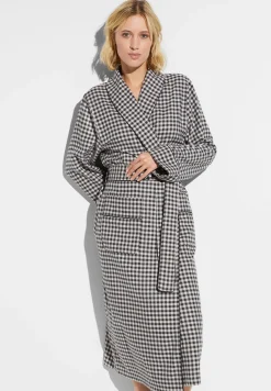 Peignoirs-Zimmerli Cozy FlannelRobe de chambre longue - oat check