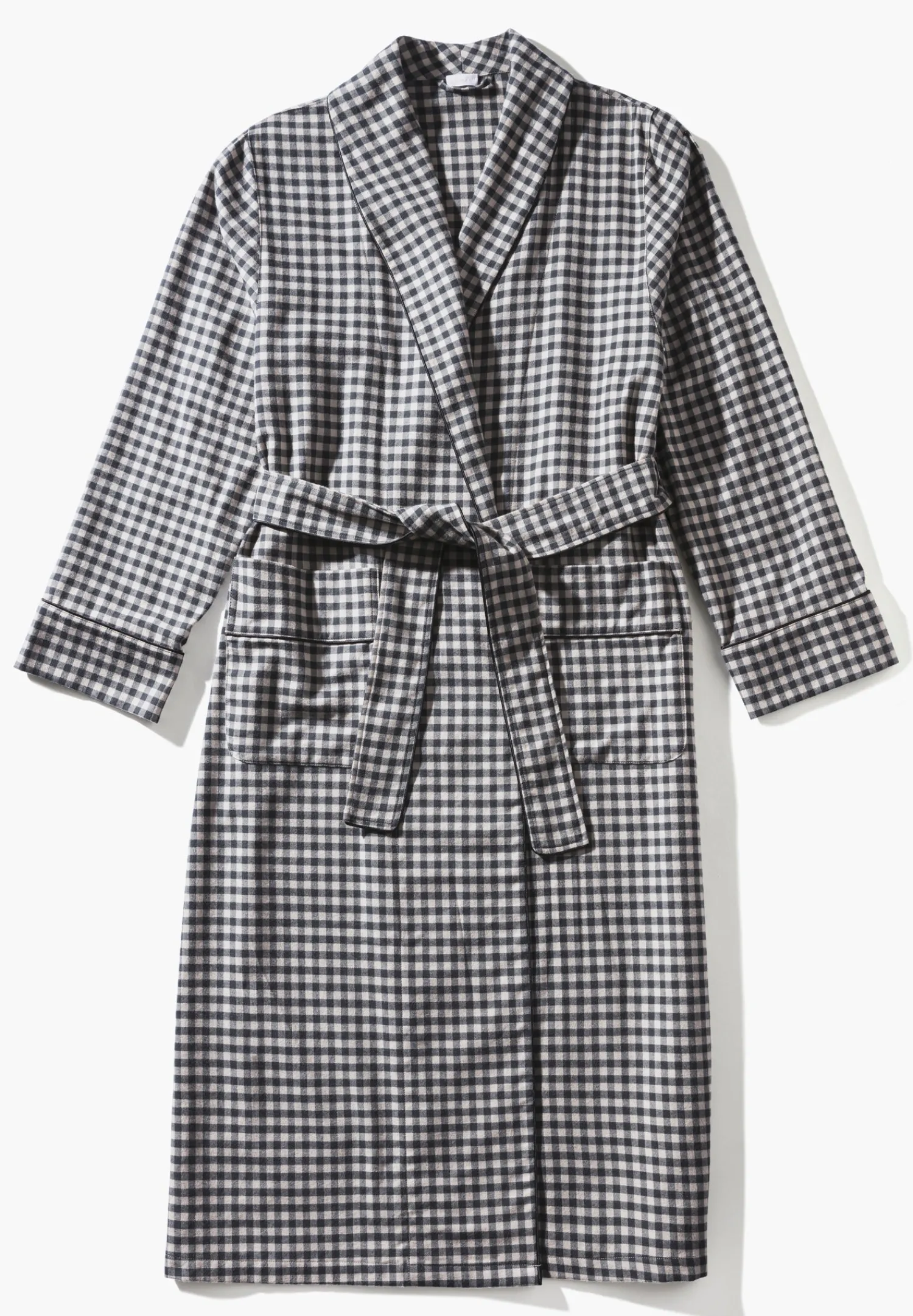 Peignoirs-Zimmerli Cozy FlannelRobe de chambre longue - oat check