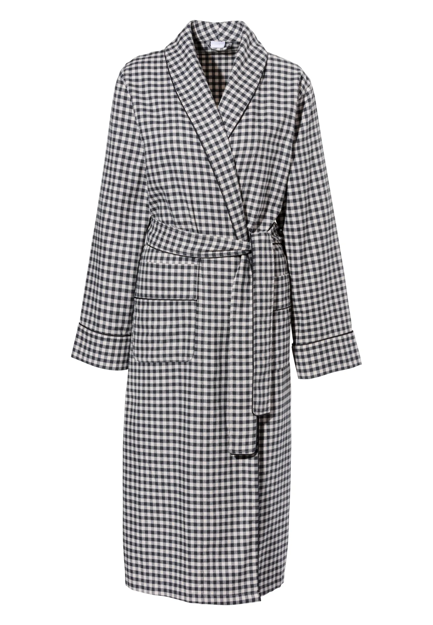 Peignoirs-Zimmerli Cozy FlannelRobe de chambre longue - oat check