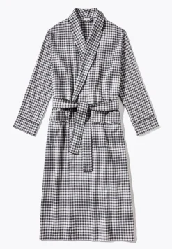 Peignoirs-Zimmerli Cozy FlannelRobe de chambre longue - oat check