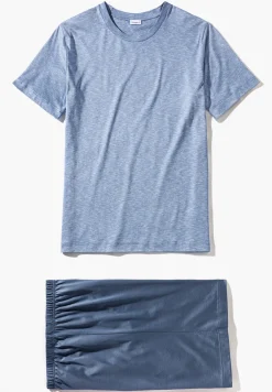 Pyjamas-Zimmerli FilodiscoziaPyjama court - blue