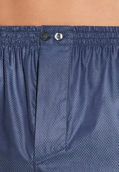 Boxershorts|Boxers-Zimmerli Luxury JacquardBoxer Shorts - dark blue