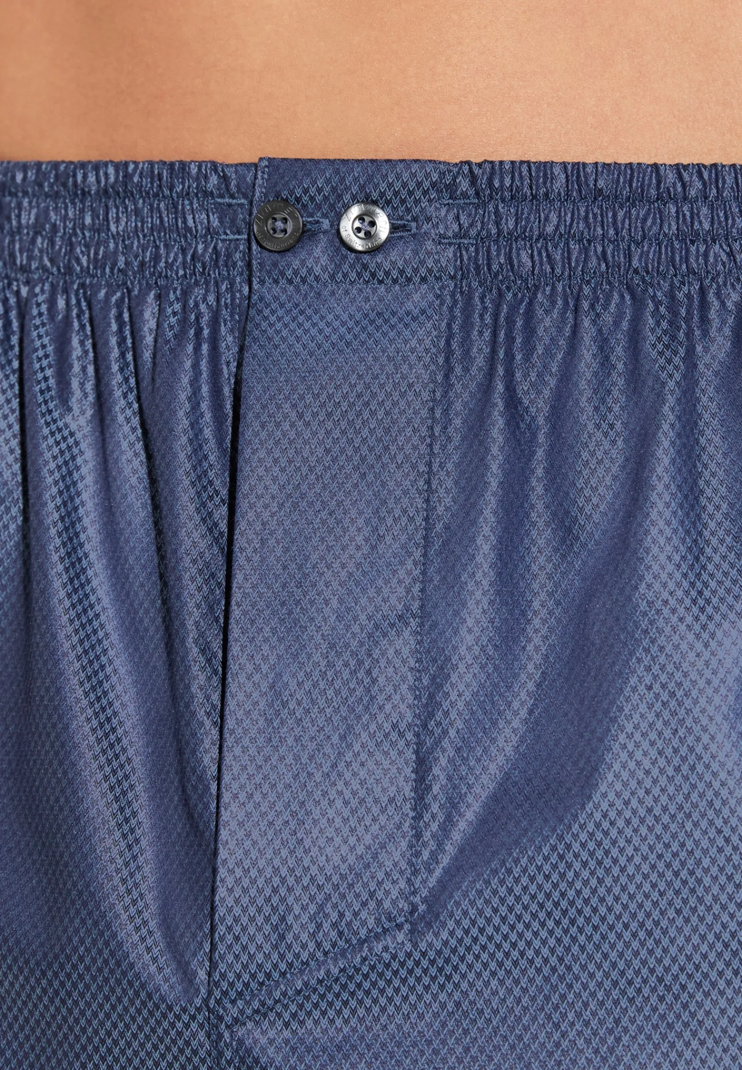 Boxershorts|Boxers-Zimmerli Luxury JacquardBoxer Shorts - dark blue