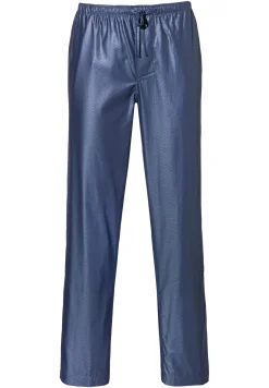 Pantalons|Pantalons-Zimmerli Luxury JacquardHose lang - dark blue