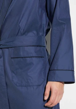 Peignoirs-Zimmerli Luxury JacquardMorgenmantel lang - dark blue
