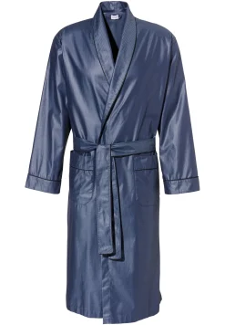 Peignoirs-Zimmerli Luxury JacquardMorgenmantel lang - dark blue