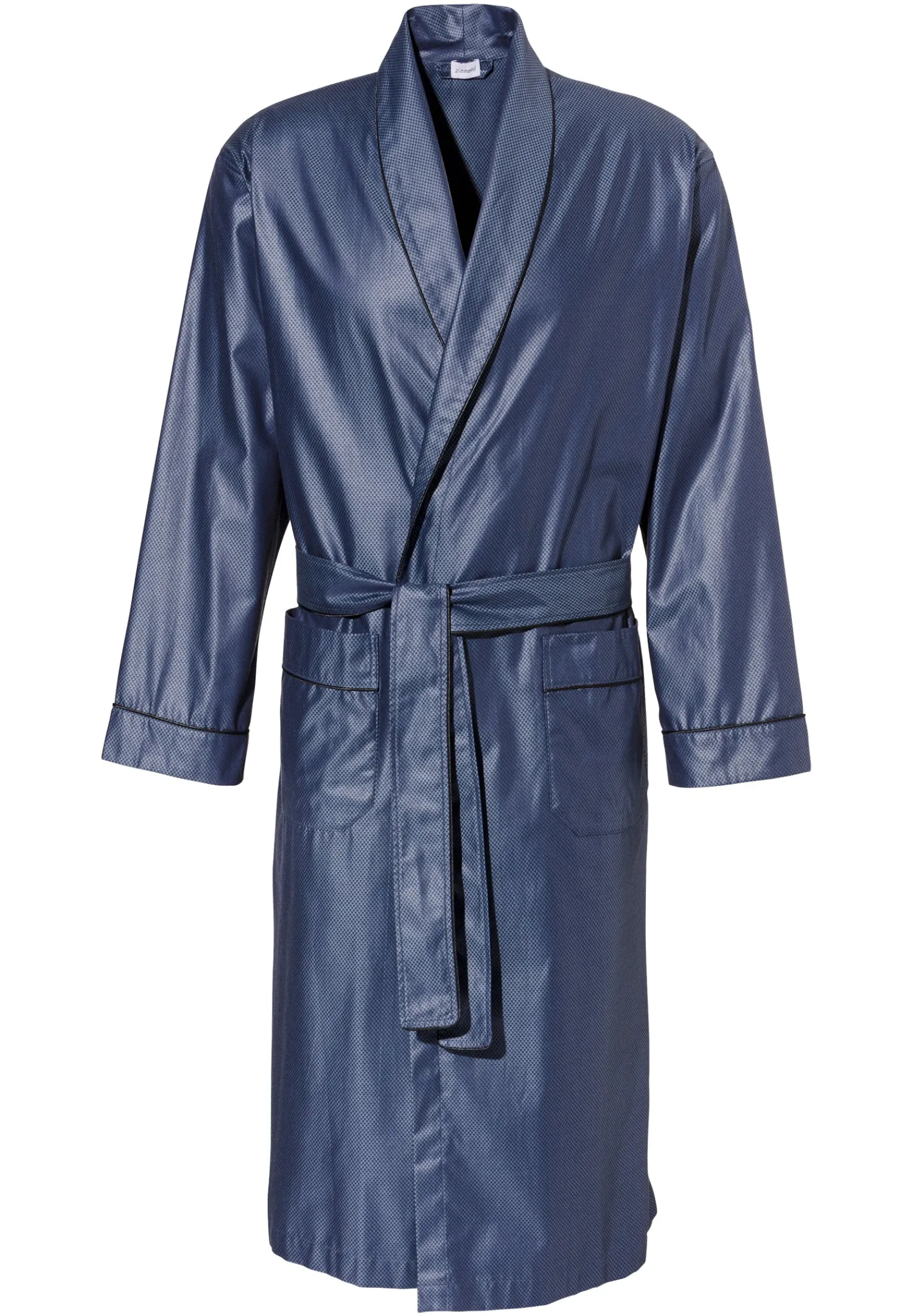 Peignoirs-Zimmerli Luxury JacquardMorgenmantel lang - dark blue