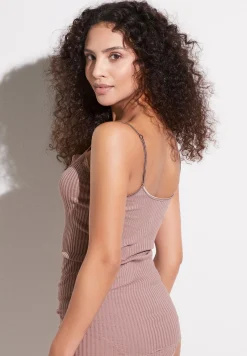 Maude Privé|Tops Spaghettis-Zimmerli Maude PrivéCaraco fines bretelles - mauve