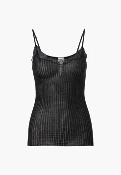 Maude Privé|Tops Spaghettis-Zimmerli Maude PrivéCaraco fines bretelles - black