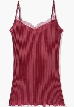 Maude Privé|Tops Spaghettis-Zimmerli Maude PrivéCaraco fines bretelles - cranberry