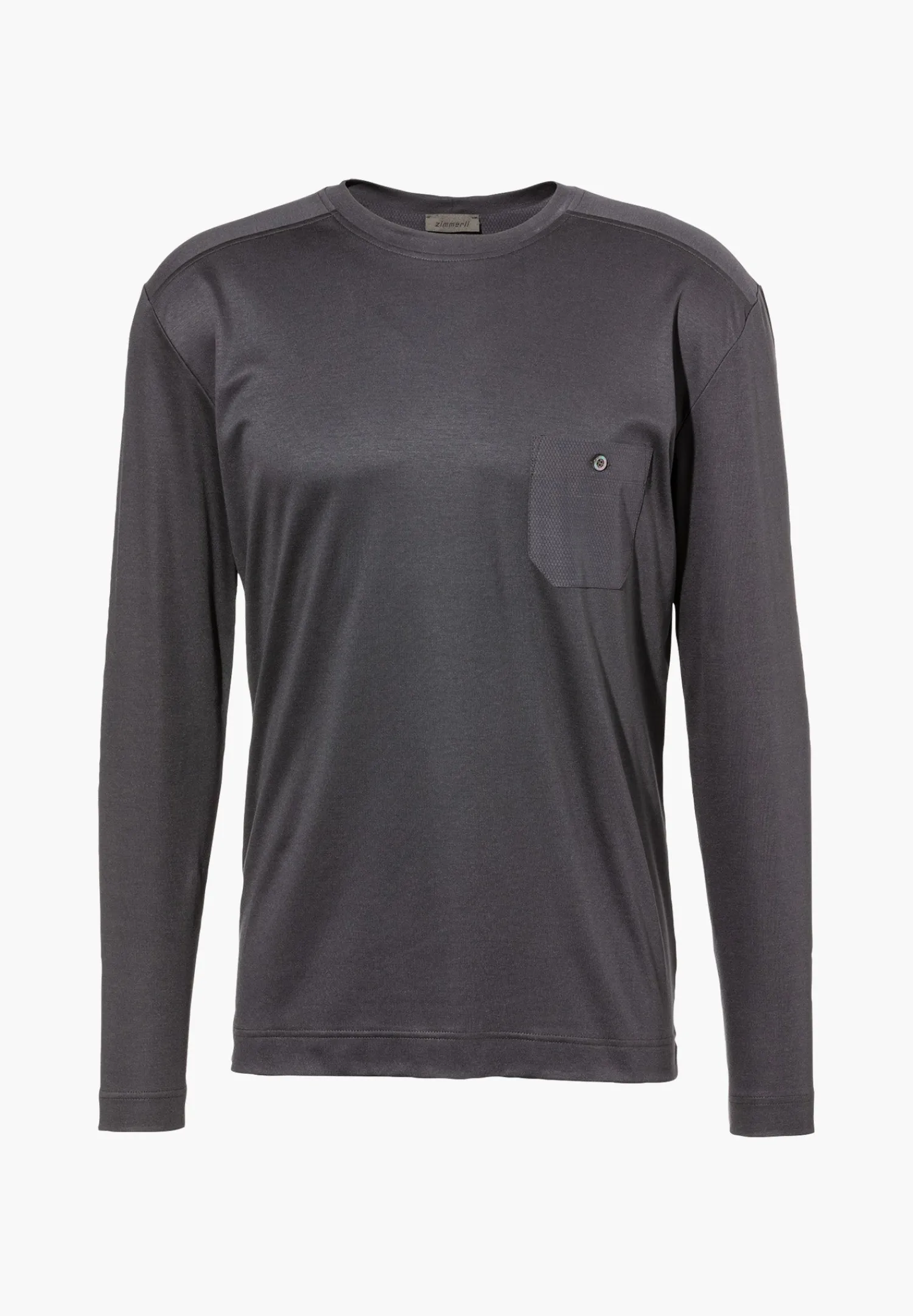 T-Shirts Manches Longues|T-Shirts-Zimmerli Modern LoungeT-Shirt à manches longues - phantom