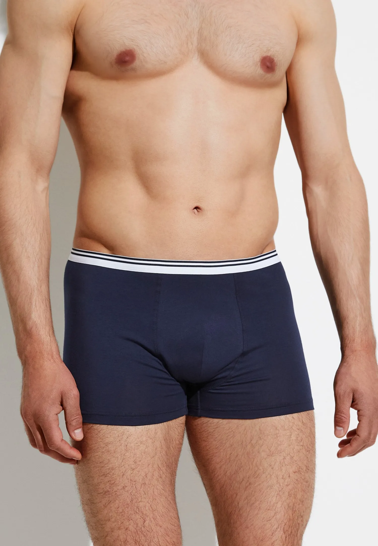 Pure Comfort|Caleçons Et Boxer Briefs-Zimmerli Pure ComfortBoxer Trunk - navy