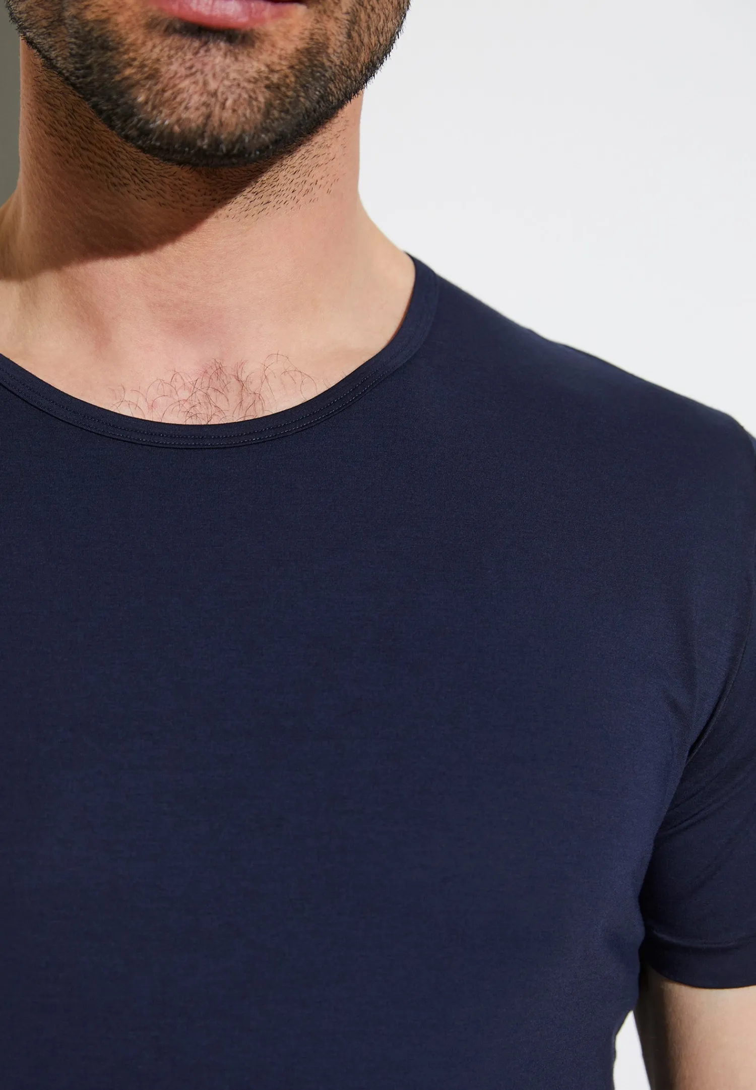 Pure Comfort|T-Shirts-Zimmerli Pure ComfortT-Shirt à manches courtes - navy