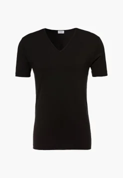 Pure Comfort|T-Shirts-Zimmerli Pure ComfortT-Shirt à manches courtes col en V - black