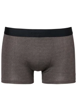 Caleçons Et Boxer Briefs-Zimmerli Pureness PrintBoxer Trunk - linear geo brown