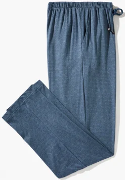 Pantalons|Pantalons-Zimmerli Pureness PrintPantalon - linear geo blue