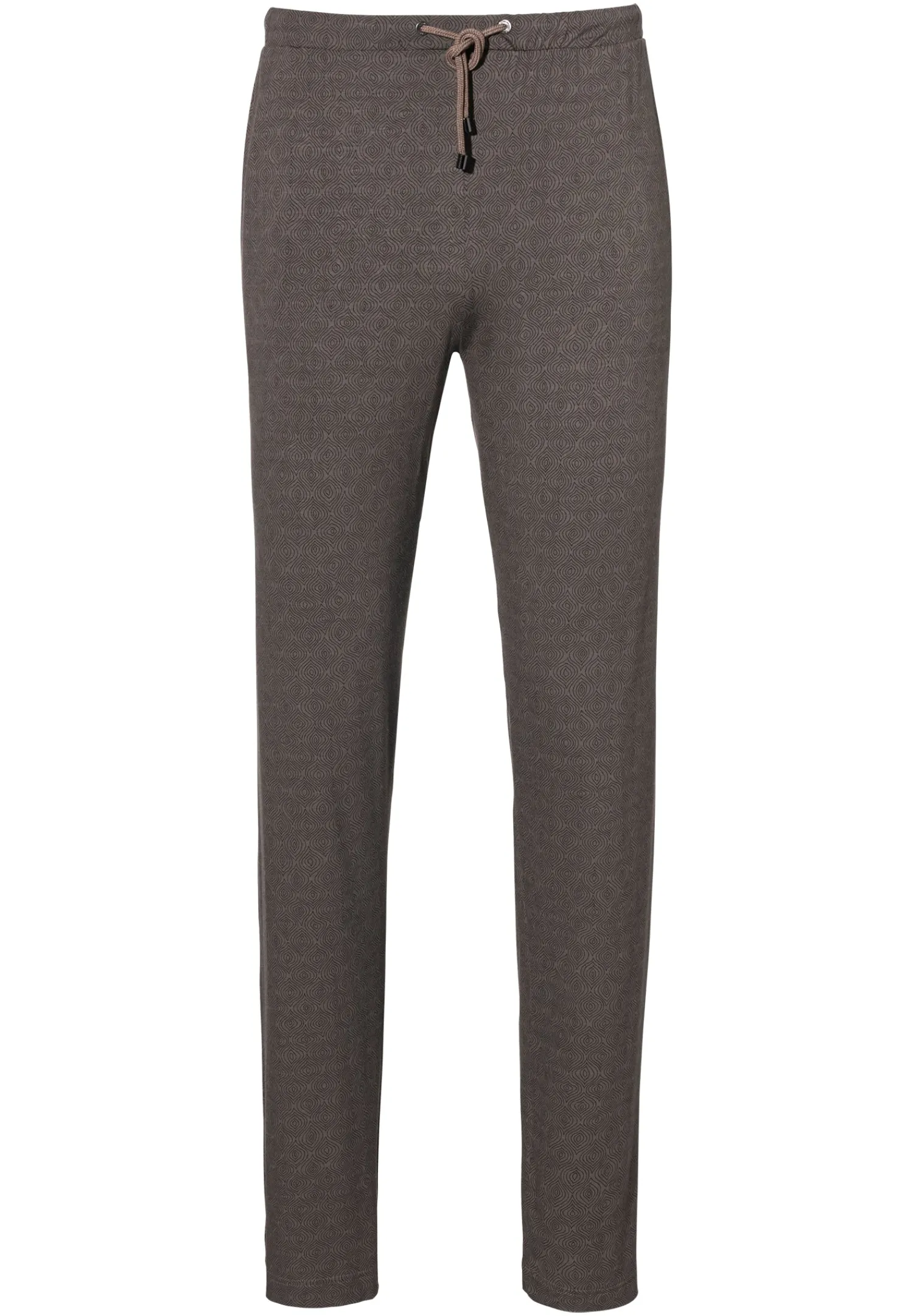 Pantalons|Pantalons-Zimmerli Pureness PrintPantalon - linear geo brown