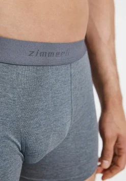 Pureness|Caleçons Et Boxer Briefs-Zimmerli PurenessBoxer Trunk - grey mélange