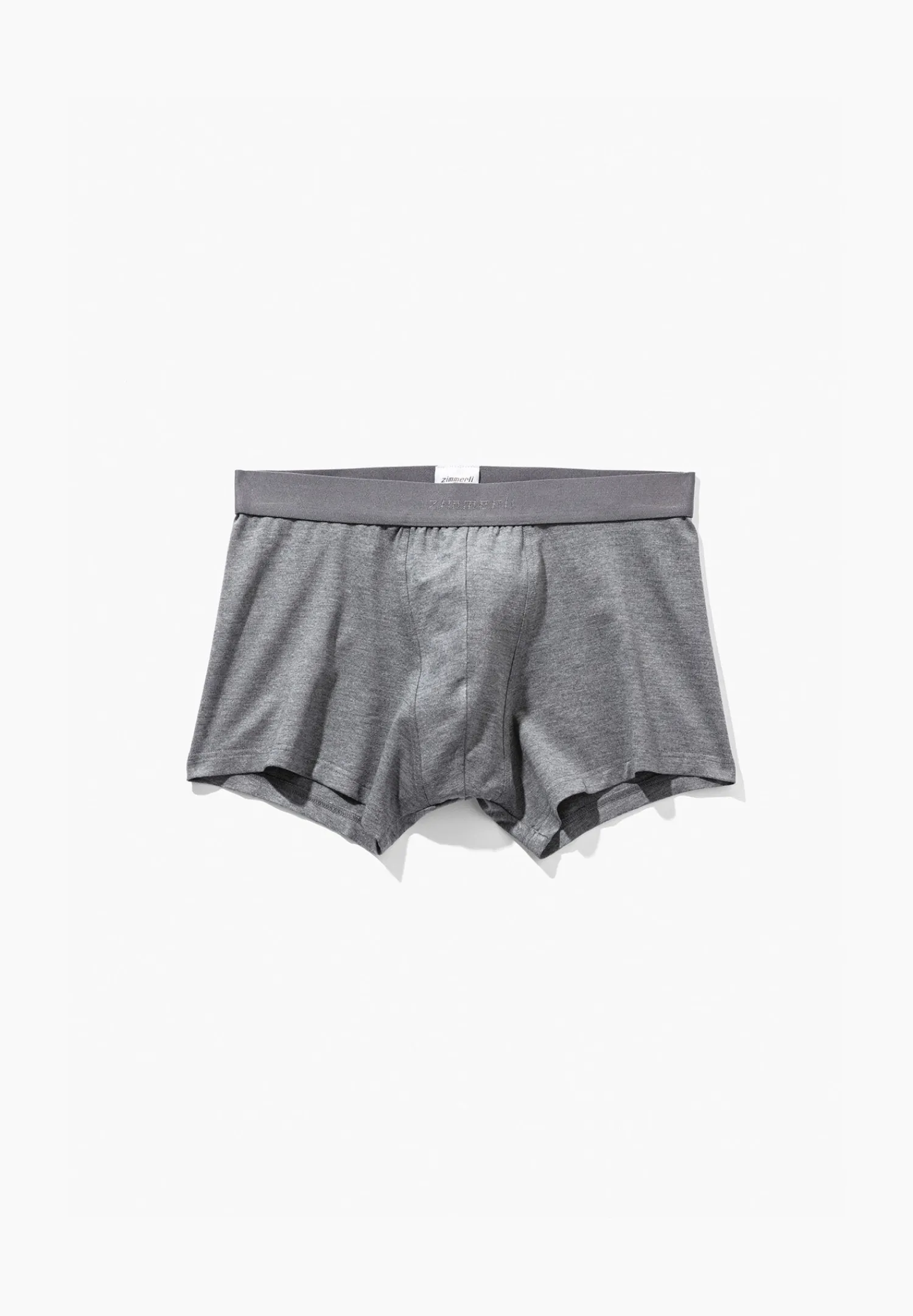 Pureness|Caleçons Et Boxer Briefs-Zimmerli PurenessBoxer Trunk - grey mélange