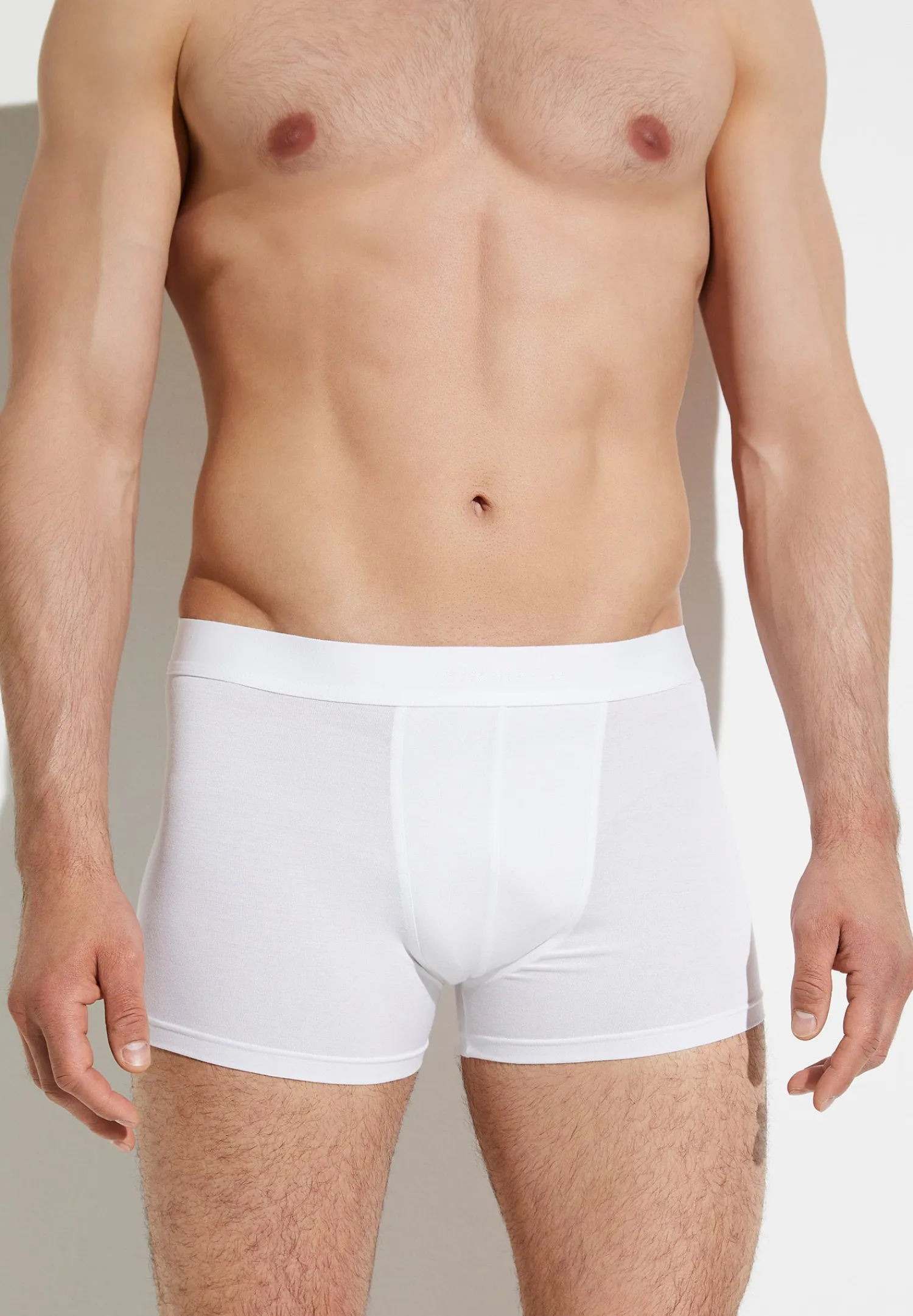 Pureness|Caleçons Et Boxer Briefs-Zimmerli PurenessBoxer Trunk - white