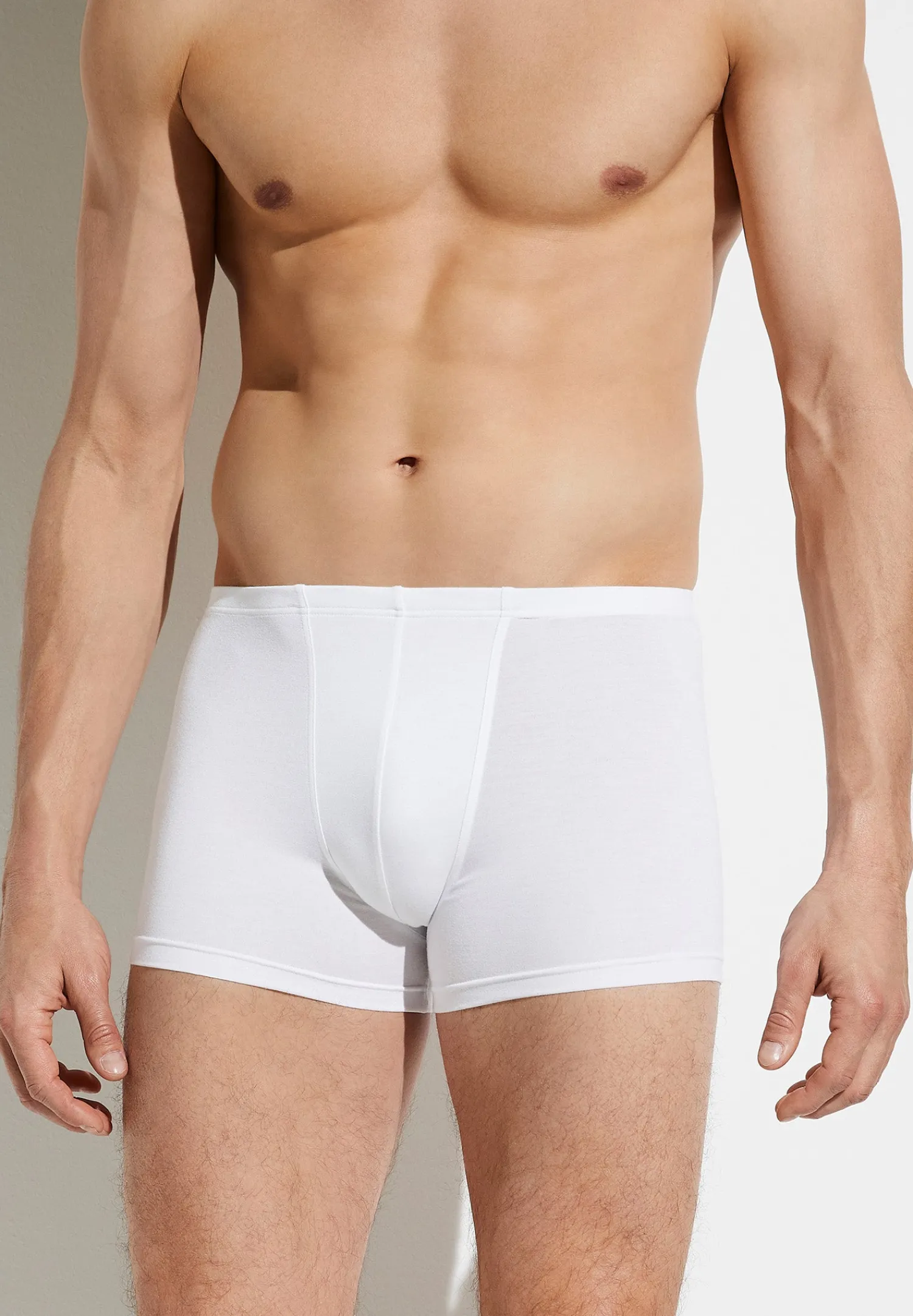 Pureness|Caleçons Et Boxer Briefs-Zimmerli PurenessBoxer Trunk, taille étroite - white