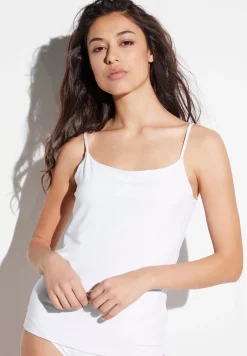 Pureness|Tops Spaghettis-Zimmerli PurenessCaraco fines bretelles - white