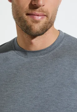 Pureness|T-Shirts-Zimmerli PurenessT-Shirt à manches courtes - grey mélange