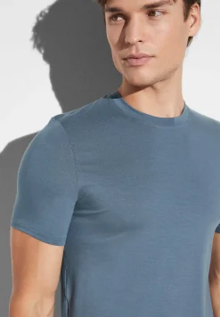 Pureness|T-Shirts-Zimmerli PurenessT-Shirt à manches courtes - blue slate