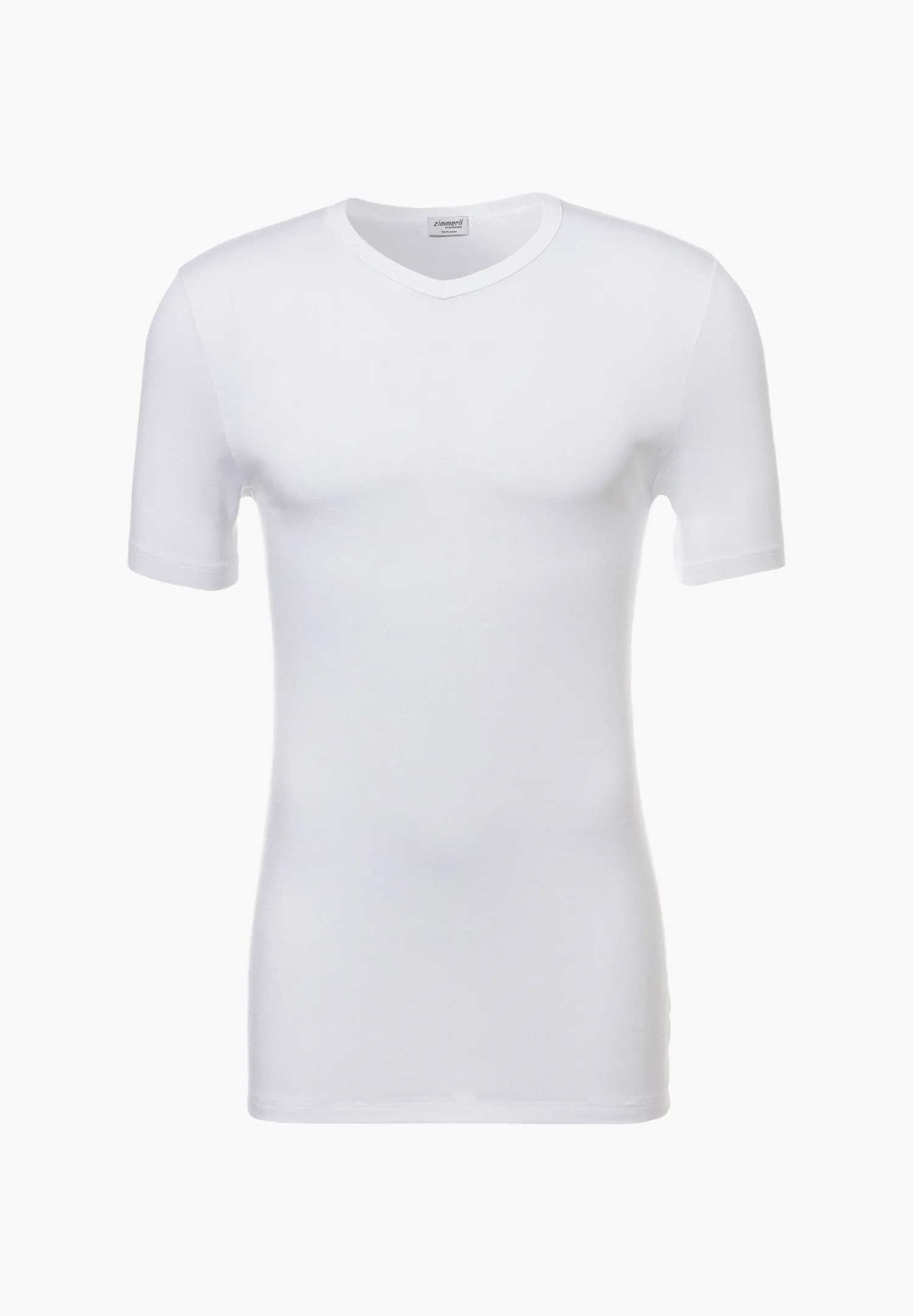 Pureness|T-Shirts-Zimmerli PurenessT-Shirt à manches courtes col en V - white
