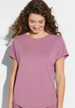 Pureness|T-Shirts-Zimmerli PurenessT-Shirt à manches courtes - mulberry