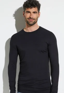 Pureness|T-Shirts Manches Longues-Zimmerli PurenessT-Shirt à manches longues - black