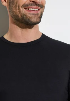 Pureness|T-Shirts Manches Longues-Zimmerli PurenessT-Shirt à manches longues - black