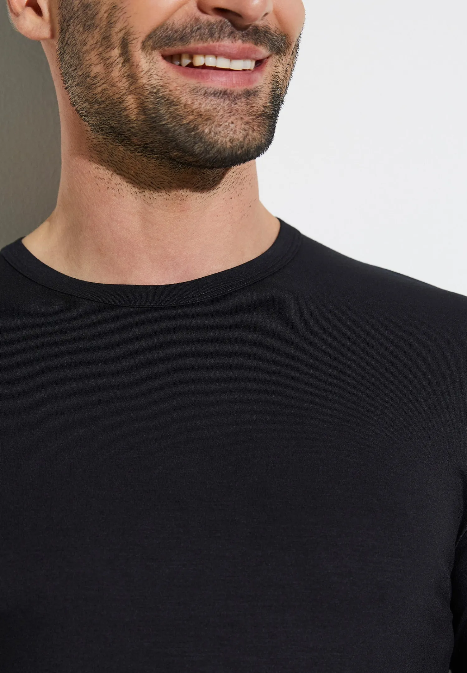 Pureness|T-Shirts Manches Longues-Zimmerli PurenessT-Shirt à manches longues - black
