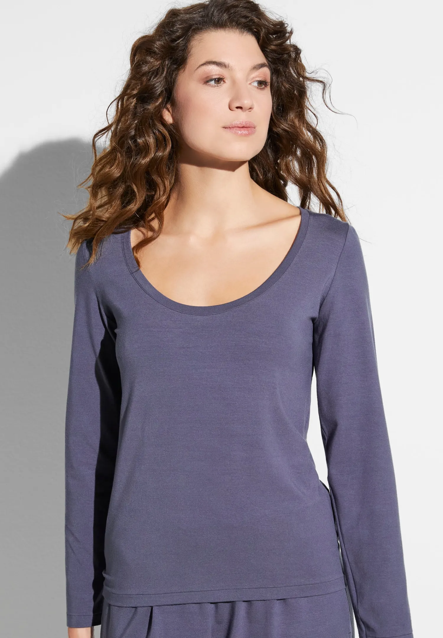 Pureness|T-Shirts À Manches Longues-Zimmerli PurenessT-Shirt à manches longues - grape