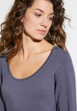 Pureness|T-Shirts À Manches Longues-Zimmerli PurenessT-Shirt à manches longues - grape