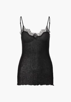 Richelieu|Tops Spaghettis-Zimmerli RichelieuCaraco fines bretelles - black